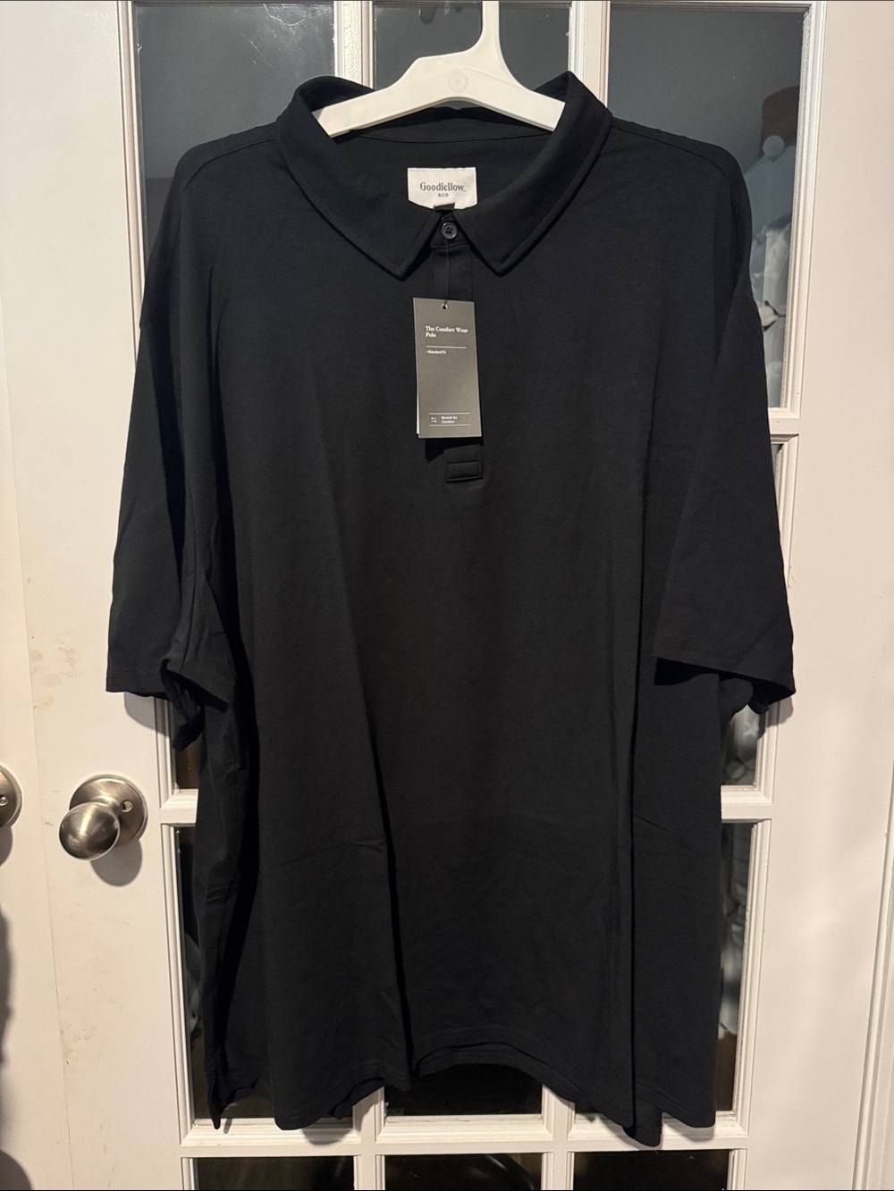 Size 4X Goodfellow & Co Men's Black Polo with Classic Collar